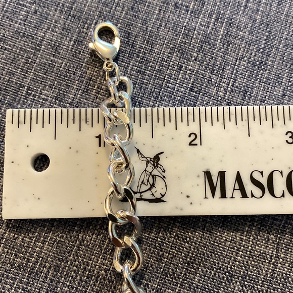 Fun Silver Colored Geometric Triangle Shapes Necklace - Picture 9 of 16